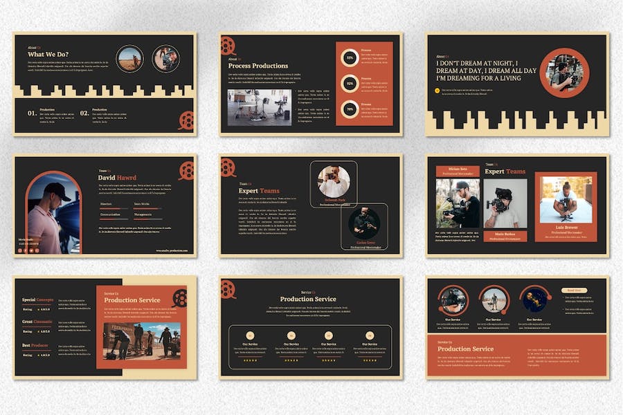 电影制作创意策划方案Keynote模板 - PPT派