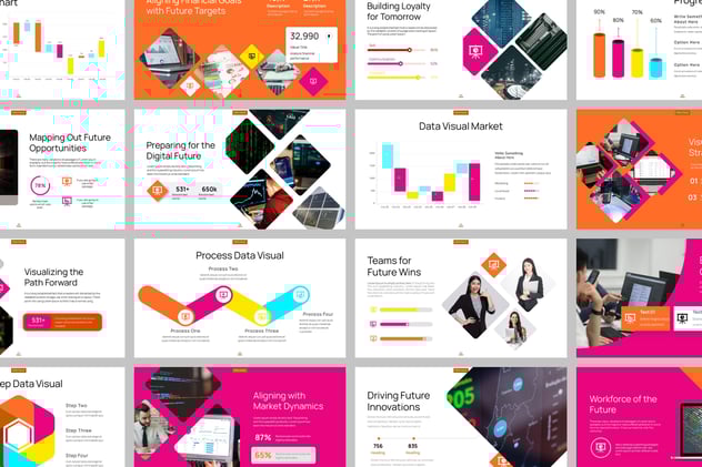 数据可视化统计分析展示PPT模板 - PPT派