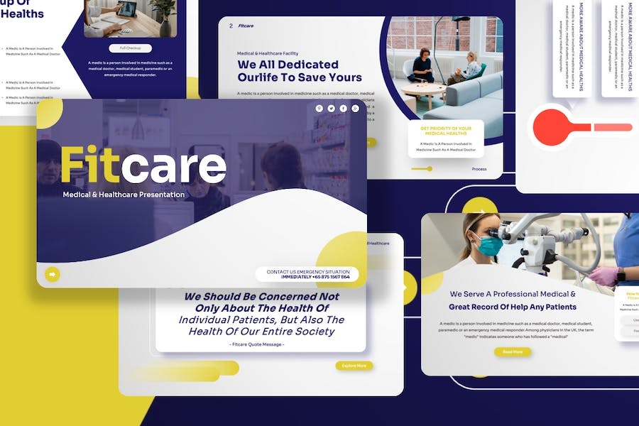 医疗保健健康服务讲述方案Keynote模板 - PPT派
