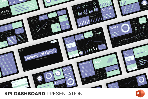 KPI业绩指标监测系统PPT模板 - PPT派