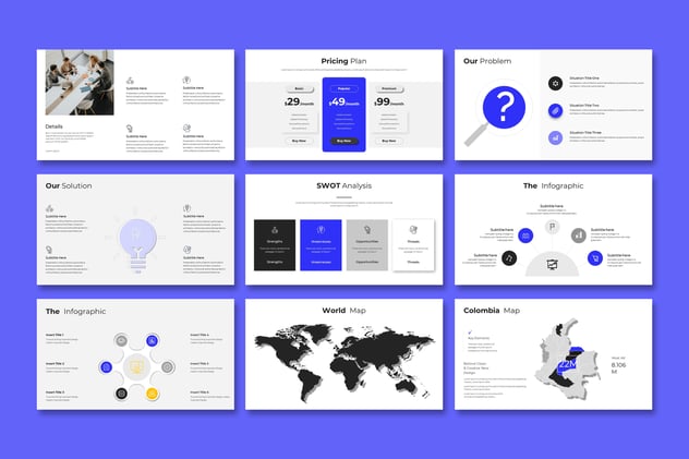 商业融资计划书演讲PPT模板 - PPT派