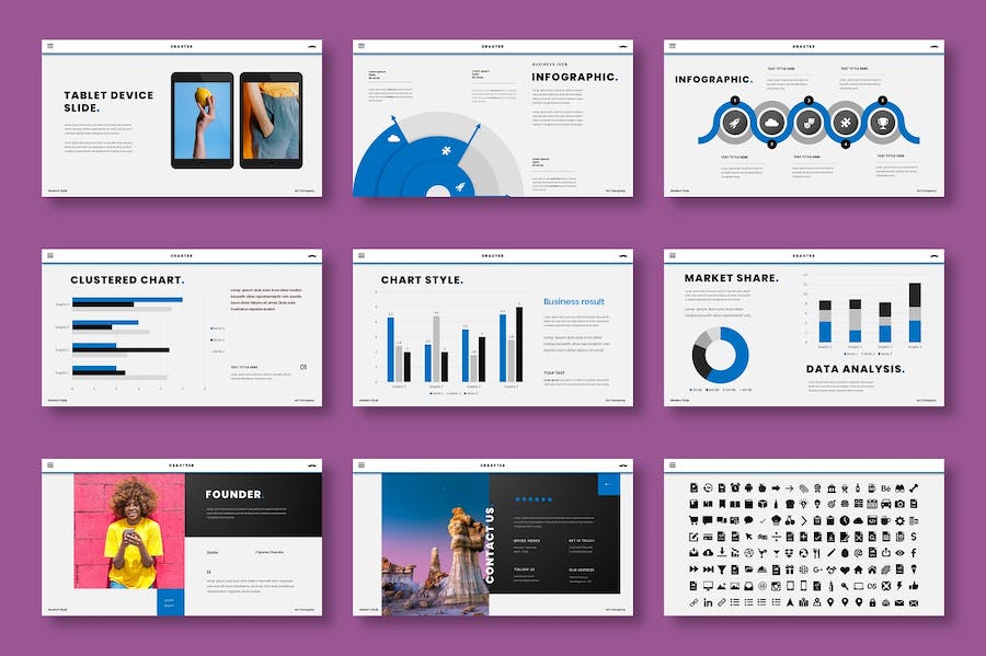 商务企业项目展示Keynote模板 - PPT派
