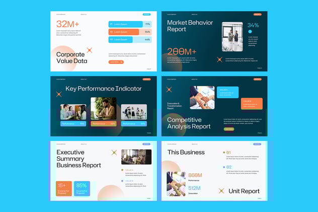商业运营数据分析报告PPT模板 - PPT派
