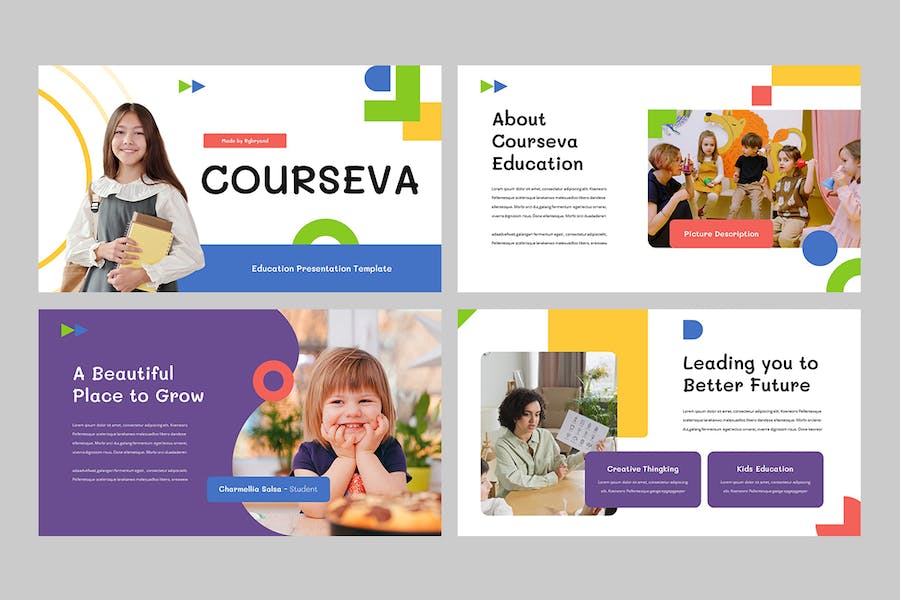 儿童教育课程学习展示PPT模板 - PPT派