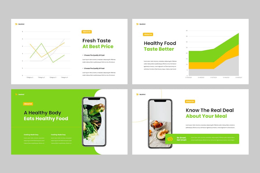 营养健康食品行业Keynote模板 - PPT派