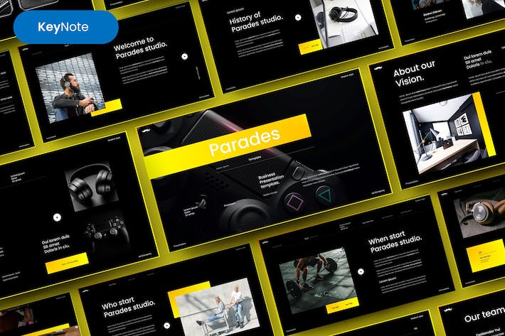 游行活动商务宣传推广Keynote模板 - PPT派