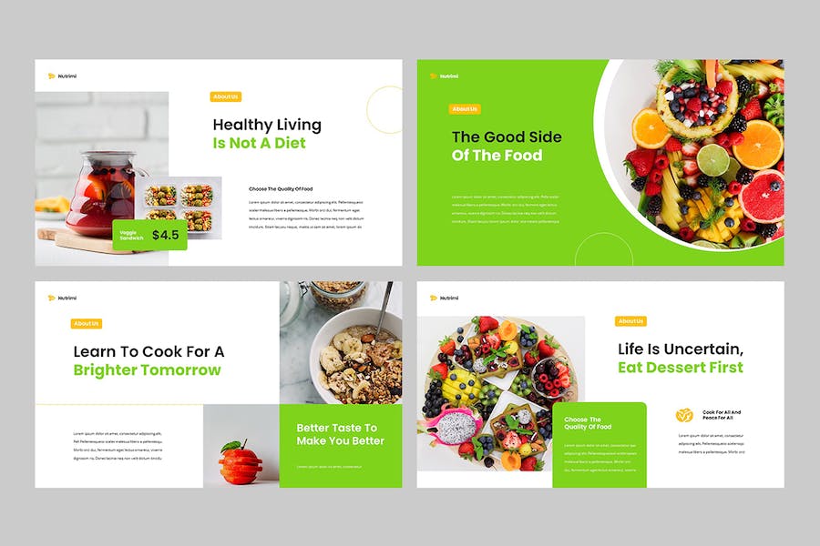 营养健康食品行业Keynote模板 - PPT派