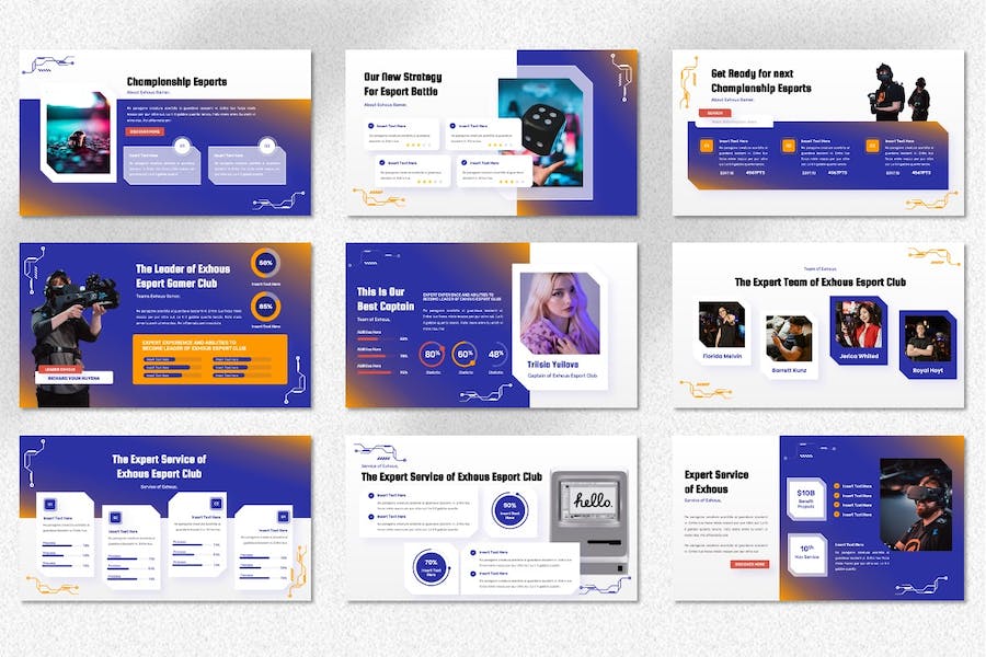 冠军玩家游戏电竞推广Keynote模板 - PPT派