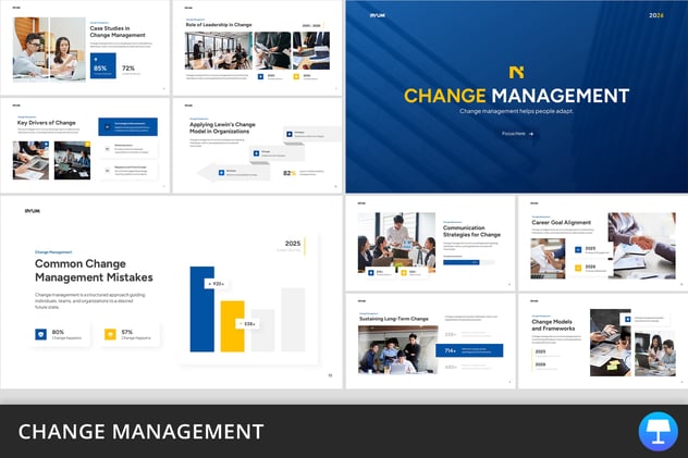 变更管理制度流程优化Keynote模板 - PPT派
