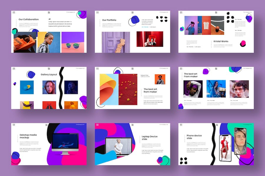 时尚商务企业宣传营销推广PPT模板 - PPT派