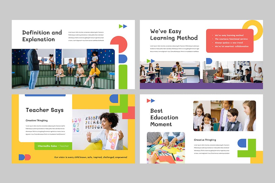 儿童教育课程学习展示PPT模板 - PPT派