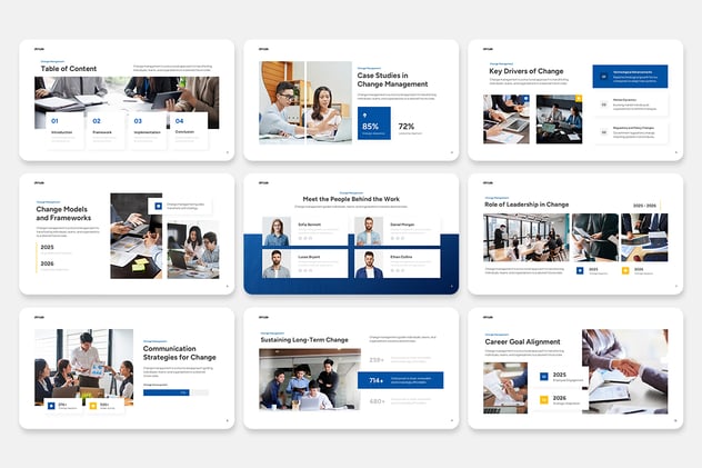变更管理制度流程优化Keynote模板 - PPT派