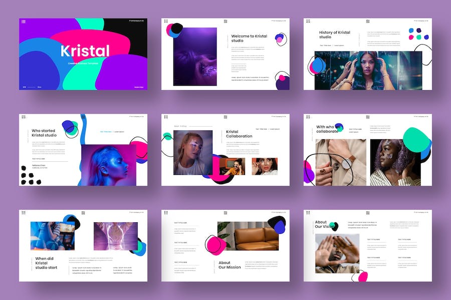 时尚商务企业宣传营销推广PPT模板 - PPT派