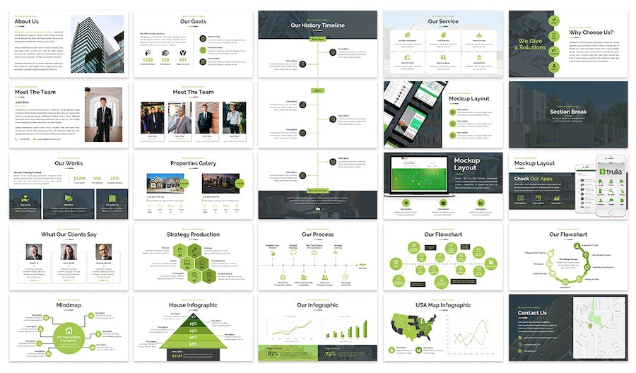 房地产解决方案项目介绍Keynote模板 - PPT派