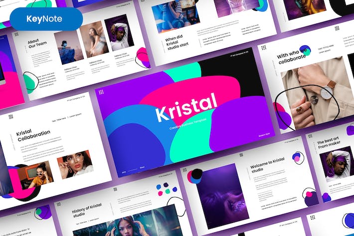 时尚品牌企业商务介绍Keynote模板 - PPT派