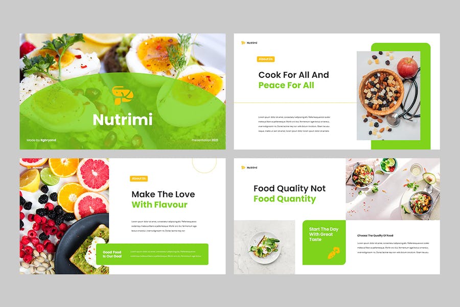 营养健康食品行业Keynote模板 - PPT派