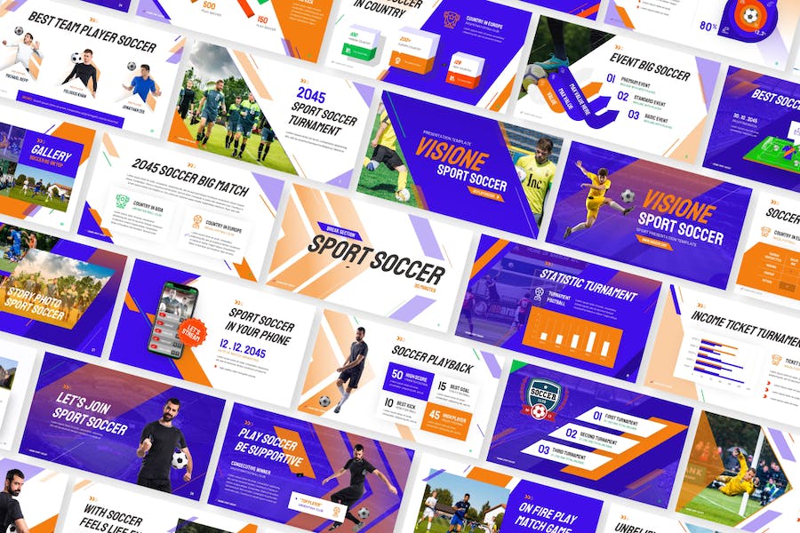 体育足球赛事宣传推介PPT模板 - PPT派