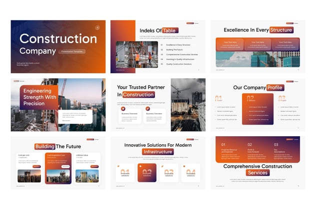 建筑工程公司融资提案方案PPT模板 - PPT派