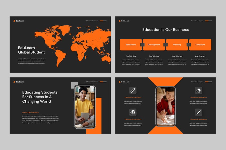 教育课程教学培训设计PPT模板 - PPT派