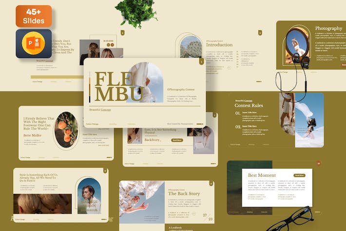 摄影技术讲述展示方案应用推介PPT模板 - PPT派