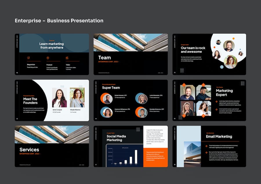 企业形象展示方案PPT模板 - PPT派