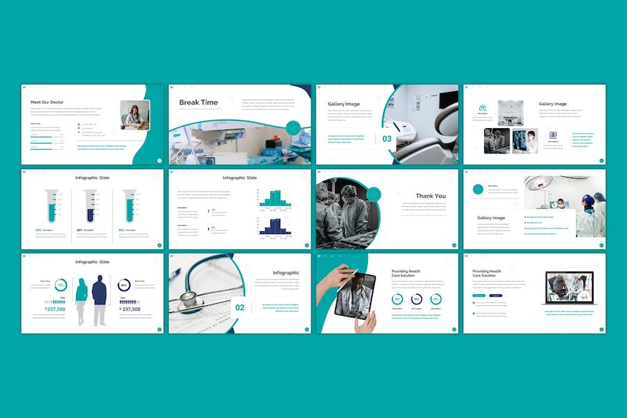 医疗中心诊疗服务管理运营Keynote模板 - PPT派