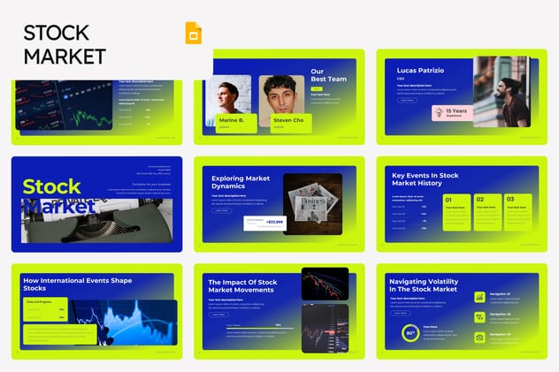 股票市场投资分析PPT模板 - PPT派