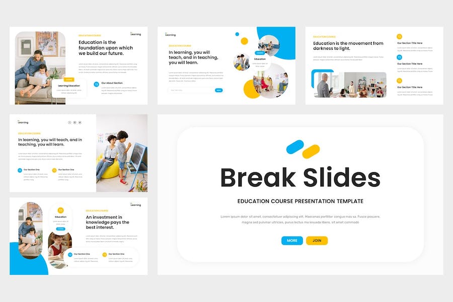 教育课程教学大纲培训PPT模板 - PPT派