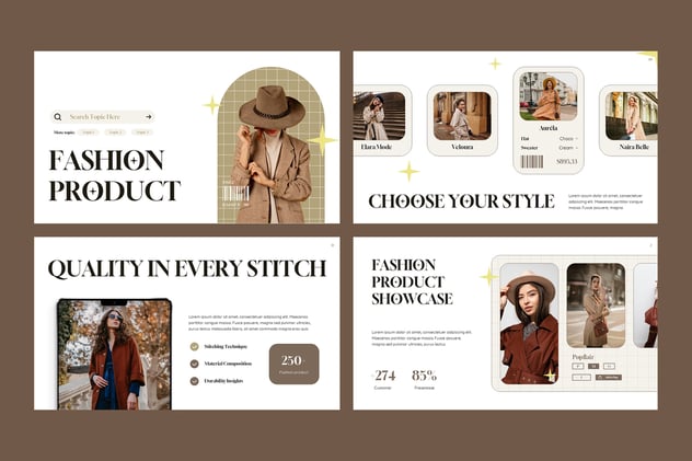 时尚服装产品新品发布会展示PPT模板 - PPT派