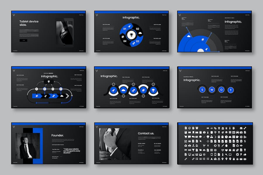 商务业务品牌推广演讲Keynote模板 - PPT派