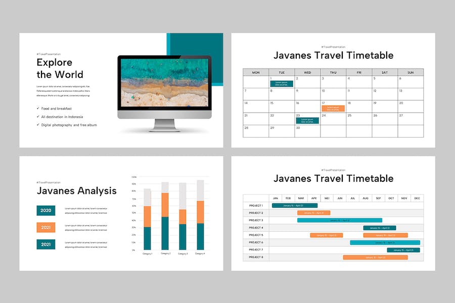旅游旅行社线路推介服务方案PPT模板 - PPT派