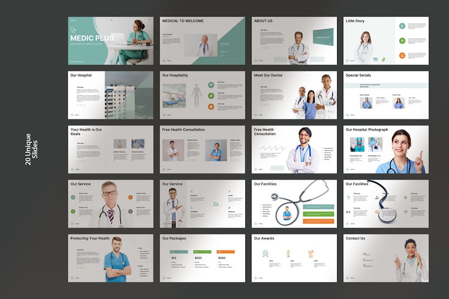 医疗咨询服务介绍宣传PPT模板 - PPT派