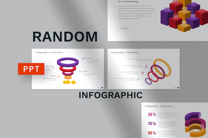 信息图表数据展示营销宣传PPT模板 - PPT派