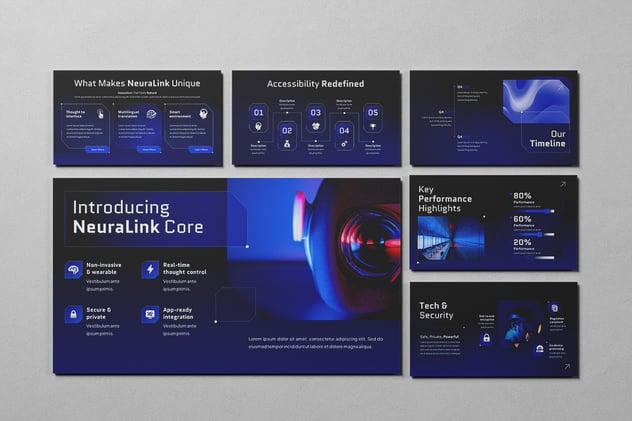 人工智能技术解决方案PPT模板 - PPT派