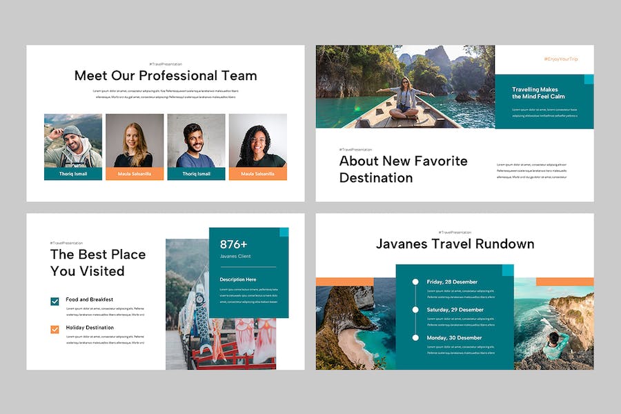 旅游旅行社线路推介服务方案PPT模板 - PPT派