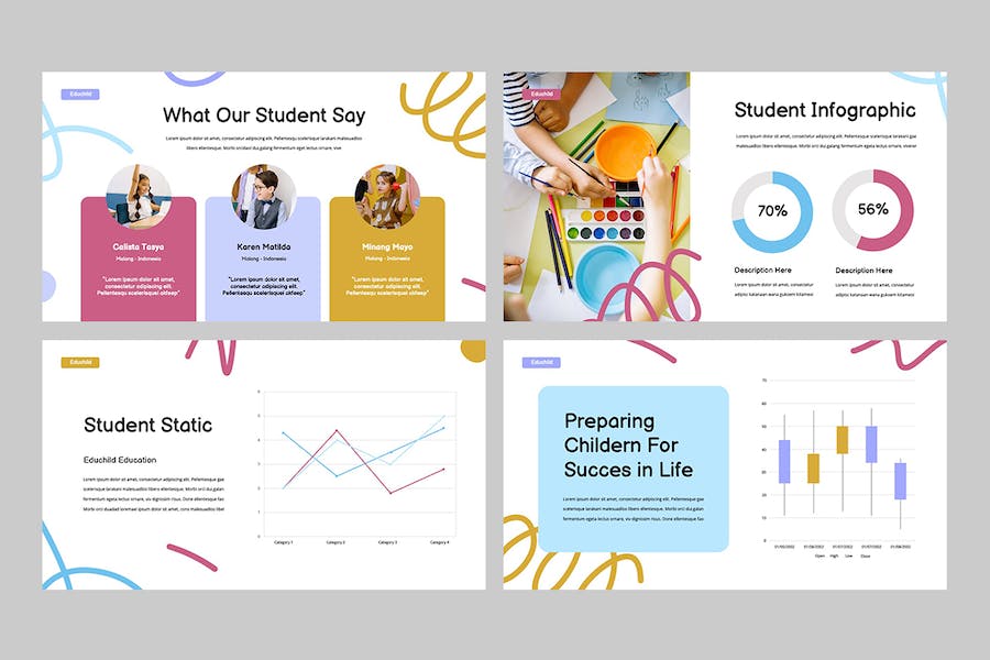 儿童教育课程设计教学大纲讲述方案Keynote模板 - PPT派