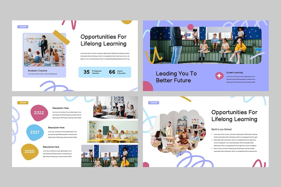 儿童教育课程设计教学大纲讲述方案Keynote模板 - PPT派