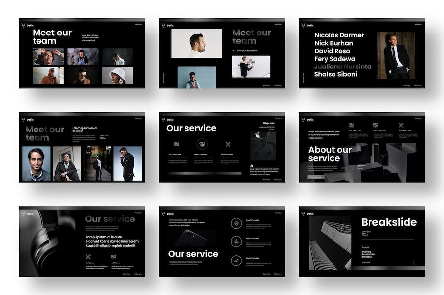 熟食店行业商务展示PPT模板 - PPT派