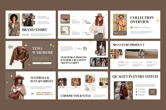 时尚服装产品新品发布会展示PPT模板 - PPT派