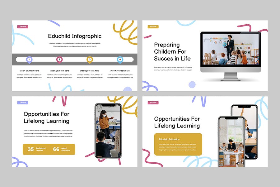儿童教育课程设计教学大纲讲述方案Keynote模板 - PPT派