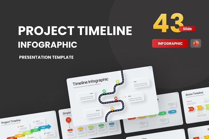Project-timeline-neumorph-4-powerpoint-template - PPT派