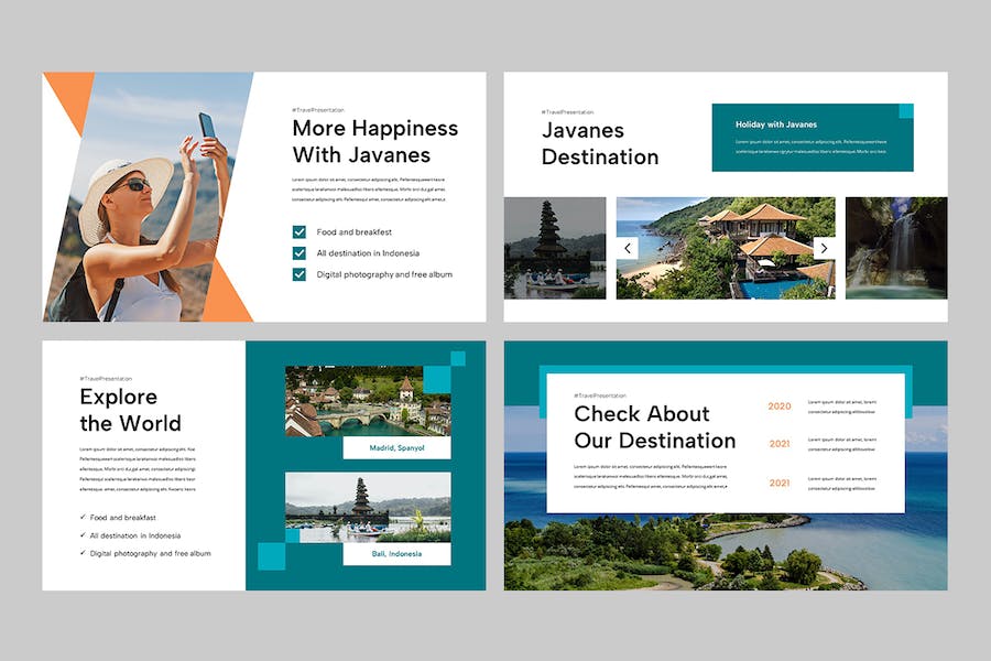 旅游旅行社线路推介服务方案PPT模板 - PPT派