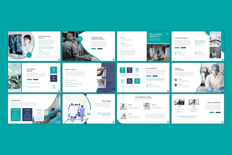 医疗中心诊疗服务管理运营Keynote模板 - PPT派