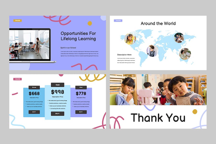 儿童教育课程设计教学大纲讲述方案Keynote模板 - PPT派