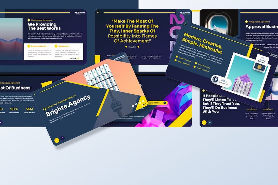 企业公司年度报告总结PPT模板 - PPT派