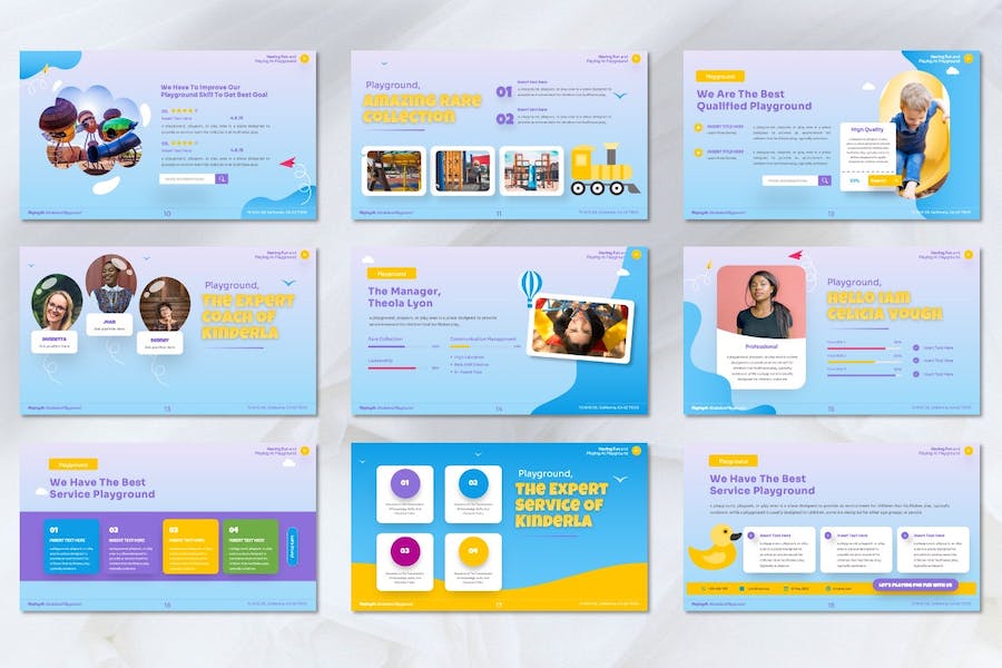 儿童玩具讲述展示教育方案PPT模板 - PPT派