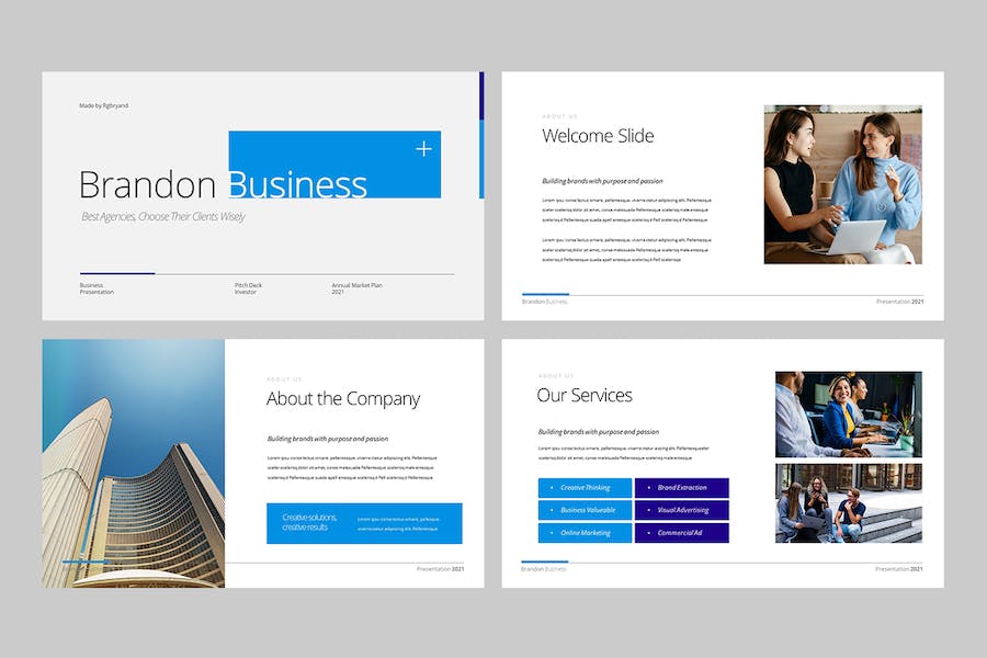 商务企业项目推介融资路演Keynote模板 - PPT派