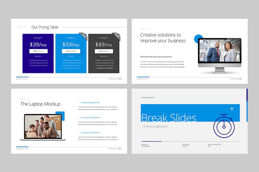 商务企业项目推介融资路演Keynote模板 - PPT派