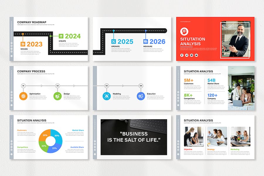 营销计划策略制定执行方案PPT模板 - PPT派