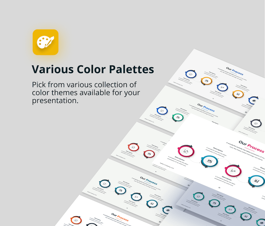 公司作品集展示PPT模板 - PPT派